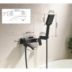 Bath Bath Blaitje Baitje con doccia e cuffia da esposizione