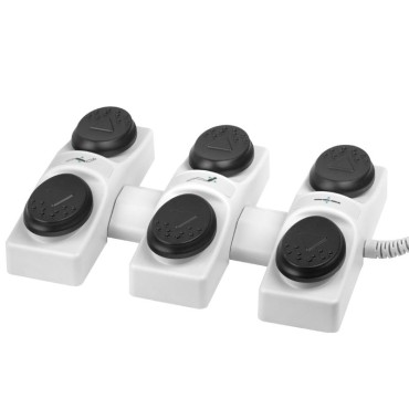 Commande au pied pour siège Azzurro 3 moteurs — vue de dessus