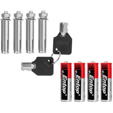 Siguran elektronički sef na vratima i ključ 38x30x30 cm