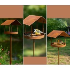 Alimentador de aves en un soporte de 158 cm Maxito