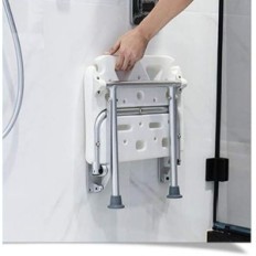 Un asiento de ducha para personas mayores y discapacitadas