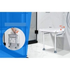 Un asiento de ducha para personas mayores y discapacitadas