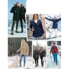 Winter Jacket Naiste CMTOP pikad kapuutsi soojendati taskud