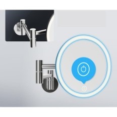 Cosmetic Mirror Ovimar VoruPor Silver 5x Wall Magnification