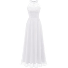 Abendkleid Damen Hochzeitsspitze Lange Cocktail Sommer S