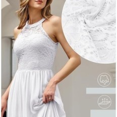 Robe de soirée Mariage Femme Dentelle Longue Cocktail Summer S