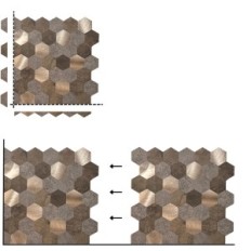 Self-adhesive metal tiles 4mm 10 pcs. Wostick