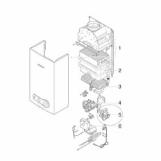 Serbatoio dell'acqua per la sottodivisione dell'acqua Junkers MINIMAXX WR11 / WRD11 Mostra