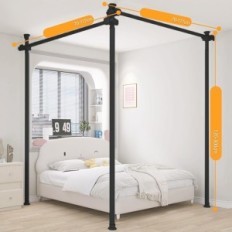 Tela com moldura e haste ajustável sem perfuração 280x317 cm Exposição