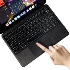 Case met toetsenbord voor iPad Pro 11 "2024 DOOLEK Bluetooth qwertz