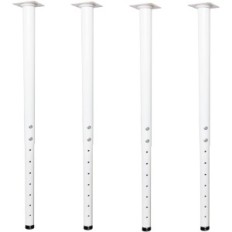 Nohy pro nastavení tabulky 55-90 cm kovové 4 ks. Jahof bílý