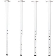 Πόδια για ρυθμιζόμενο πίνακα 55-90 cm μεταλλικό 4 τεμ. Jahof λευκό