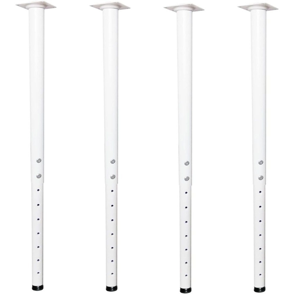 Asztali lábak állítható 55- 90 cm fém 4 db. Fehér jahaf