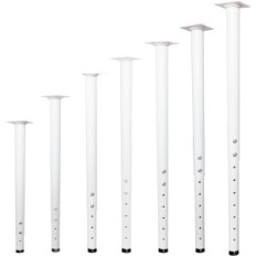 Asztali lábak állítható 55- 90 cm fém 4 db. Fehér jahaf