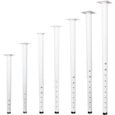 Kojos ant stalo reguliuojami 55-90 cm metalo 4 vnt. Jahof balta