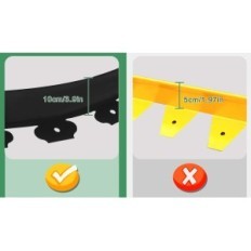 Plastkantning til græsplæne 20 m Yeebec 10 cm + 60 stifter