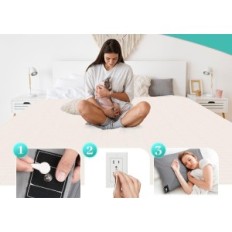 Earthing Sheet 200x200 cm Gruenerde med EU Grey Cable