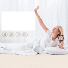 Earthing Sheet 200x200 cm Gruenerde med EU Grey Cable