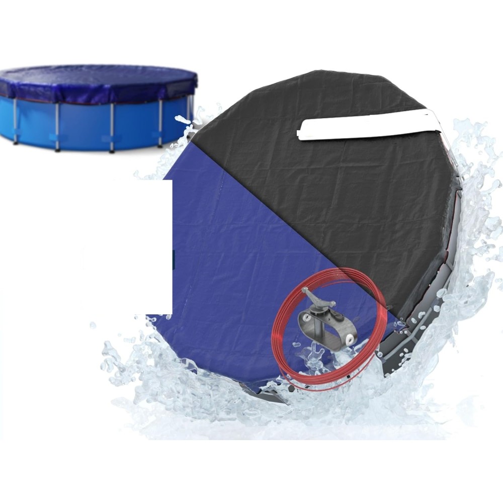 Kryt pre bazén 244 cm (Ø 240-280 cm) Planelenfux 2W1 PE SACHNO / ZIMA 340 cm