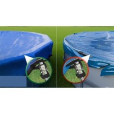 Cover for Pool Round 244 cm (Ø 240-280 cm) Planenfux 2W1 PE Summer / Winter 340 cm