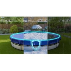 Kate basseini ringis 244 cm (Ø 240-280 cm) Planeenfux 2W1 PE suve / talvel 340 cm