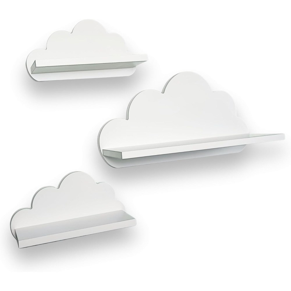 Shelves of clouds for children's room Craft Maestro white set 3 pcs.