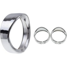Decoratieve ringen voor Harley HDBUBALUS 1x7 "+ 2x4,5" Chrome Set 3PCS