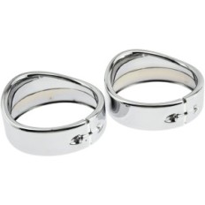 Koristeellinen renkaat Harley HDBUBALUS 1x7 "+ 2x4,5" Chrome Set 3PCS