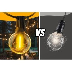 LED Garland Ulkoinen 30m puutarha lamppu parveke terassi Warlisou CMC-Org37a lämmin valkoinen