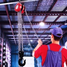 Usado Aubull 2T Hand Chain Hoist 3 m Chain 2,5 m