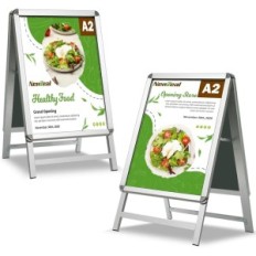 NewZealkids A2 advertising stuffing. Double-sided aluminum stand for posters