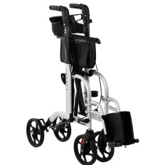 Balkonik 2in1 Reabilitação Walker com saco de dobrável dobrável para 136kg