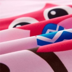 Barnas sengetøy. Microfiber sett. Ashanlan 135x200 rosa i ugle