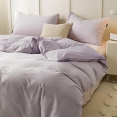 Taie d'oreiller en microfibre en microfibre de lin 135x200 Set de literie 80x80 cm