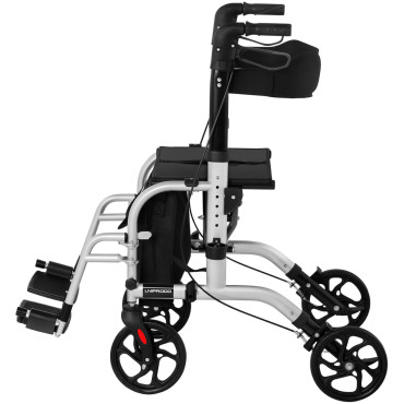 Balkonik 2In1 Walker de rehabilitación con bolsa plegable plegable para 136kg