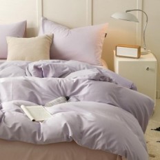 Microfibra de lino Ashanlan 135x200 Conjunto de ropa de cama Funda de almohada 80x80 cm