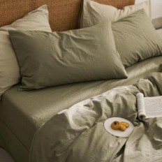 Voodipesu Ashanlan 200x200 Green 2 Pillowcasesi 80x80 cm Microfiber