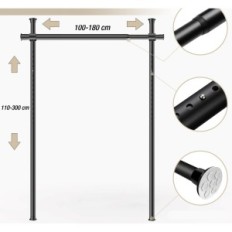 Peaceful screen adjustable 180x300 cm screen dividing space