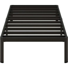 Cama de metal Lutown-Teen 90x200 Preto grande exposição de prancheta