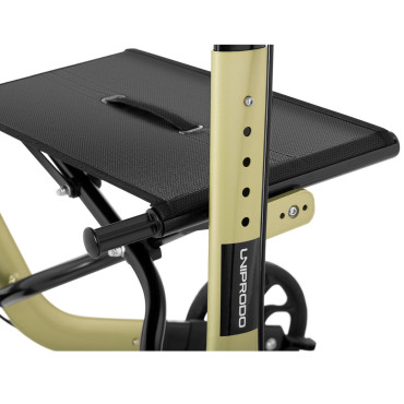 Balkonik Walker Support for Senior med sittende og handbag opp til 136 kg - Golden