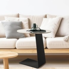 Begagnade CRE CRA CRA CRA bord för metall soffor med marmor bänkskiva