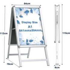 Poškodovan standNee A1 Buddy Silver Stojalo za plakate