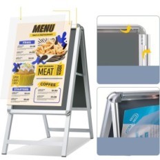 Beschadigde Standnee A1 Buddy Silver Stand voor posters