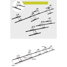 Cykelstativ på 3/5 cykel Gorix GX-319S-5 Justerbar Gulvstativ