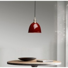 Hanging lámpa félkerek Phansthy piros tetőtéri stílusban 2 db