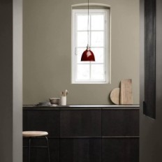 Hjælp lampe semi-cirkulær phansthy rød i loft stil 2 stk