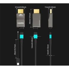 Kabel HDMI 2.1 Ruipro 8k 10 m vlákno Optic odolný proti poškození