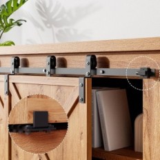 Aonayia M45DJF 137 cm Set de porte coulissante