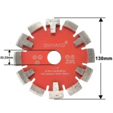 Bouclier de diamant d'occasion 130x15 mm Gvhakg pour béton et briques