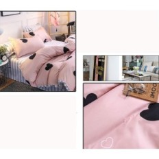 Cama das crianças Ashanlan 2-El Rosa 135x200 + 80x80 tema coração